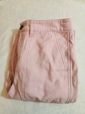 J.Crew 100% Cotton Chino Pants Womens 6P 6 Petite 29 23 Pink Crop Cropped Khaki